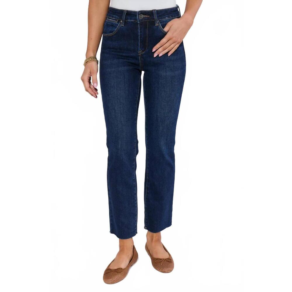 NEW BETRO SIMONE becca western cropped denim jean in dark wash